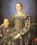 Agnolo Bronzino Eleanora di Toledo with her son Giovanni de' Medici oil painting on canvas